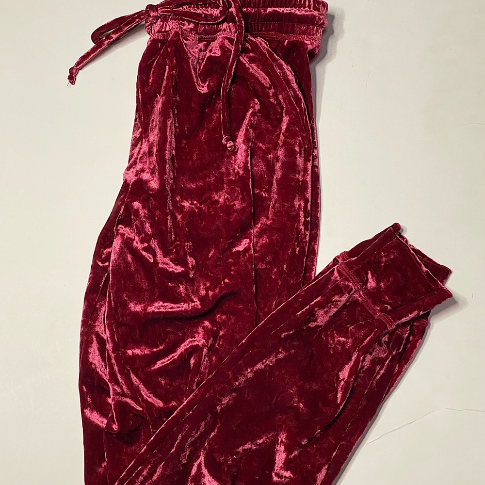 S LuLaRoe Velvet Jax Jogger Pants